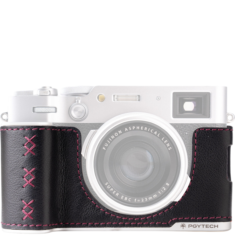 Чехол PGYTECH Leather Camera Case для Fujifilm X100VI Чёрный 