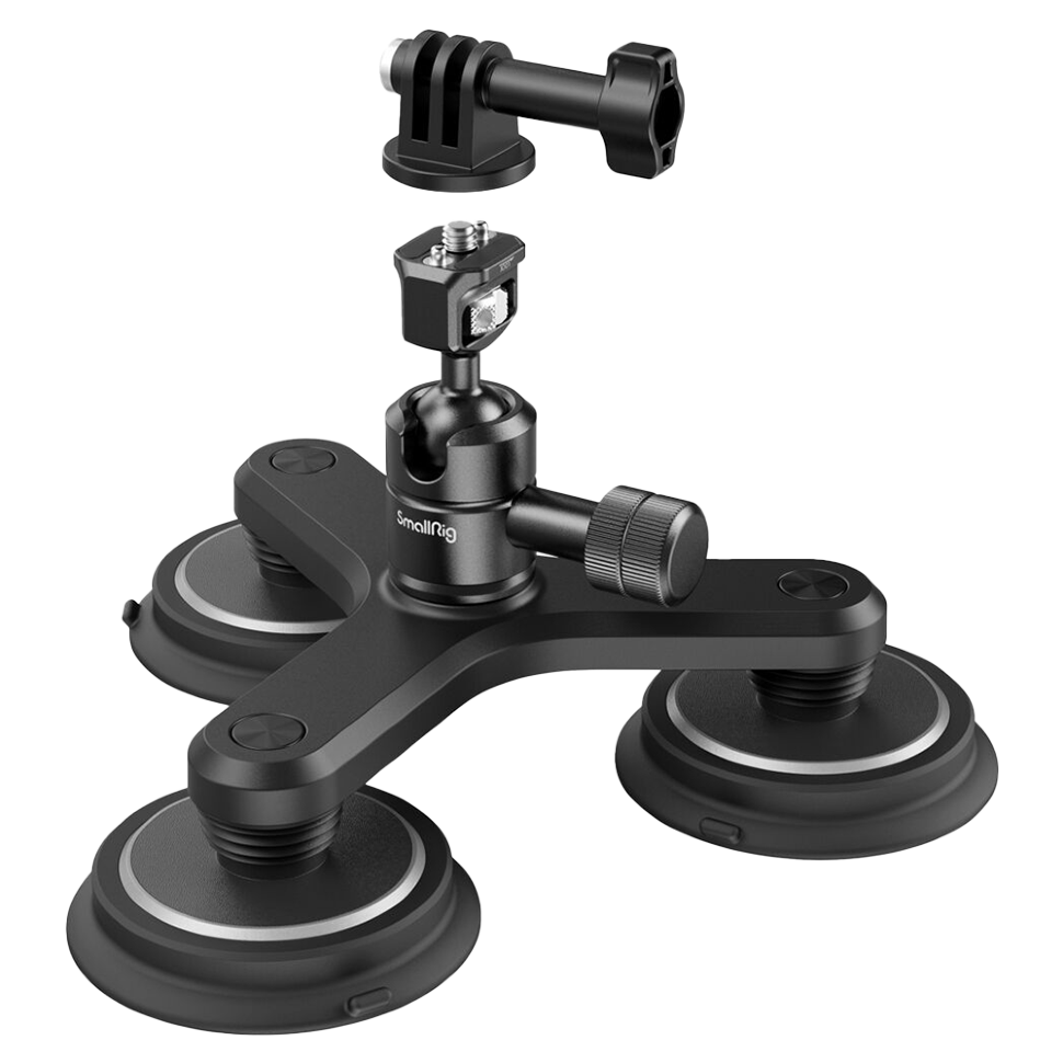 Шаровая голова с магнитной присоской SmallRig 4468 Triple Suction Cup для экшн-камеры 