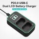 Зарядное устройство Kingma PD3.0 Dual Battery Charger для NP-FZ100 (Уцененный кат.А) - Изображение 295145
