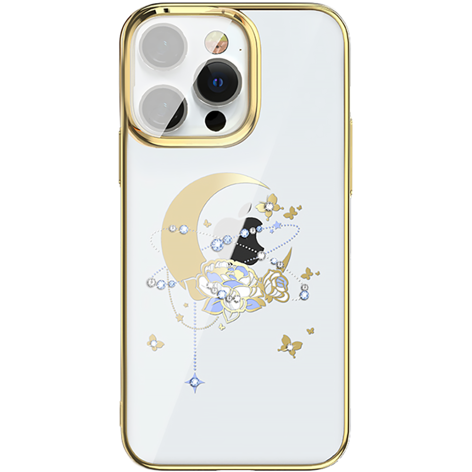 Чехол PQY Moon для iPhone 13 Pro Max Flower 
