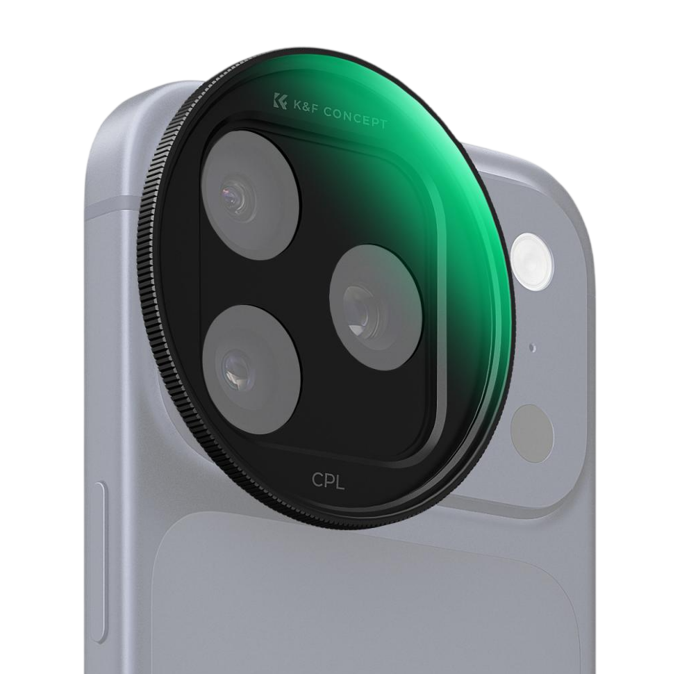 Светофильтр K&amp;F Concept FCA01 Snap-On CPL для iPhone 17 Pro/Pro Max Чёрный 