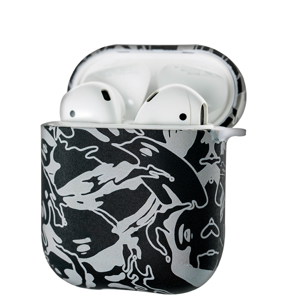 Чехол PQY Camouflage для Apple AirPods Чёрный 