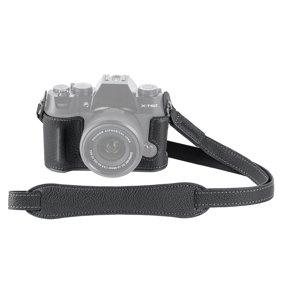 Чехол SmallRig Leather Half Case Kit для Fujifilm X-T50 Чёрный preOrder=05.08.2026