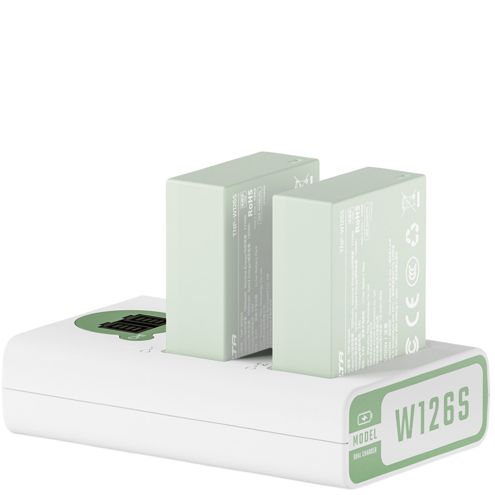 Зарядное устройство Tilta Battery Charger для NP-W126S Светло-зелёное 
