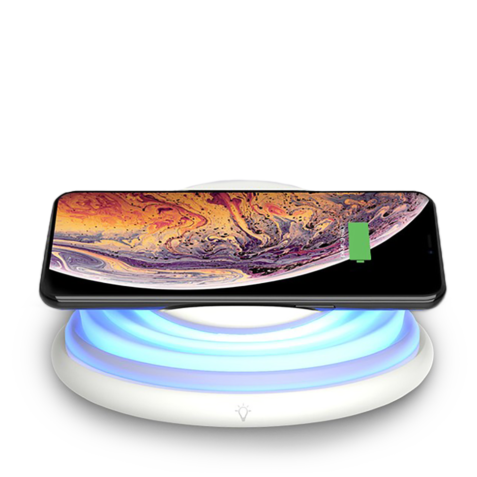 Беспроводная зарядка с лампой Momax Q.LED Rainbow 