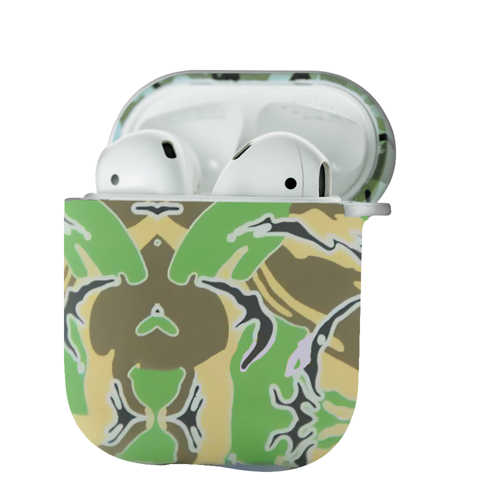 Чехол PQY Camouflage для Apple AirPods Зелёный 