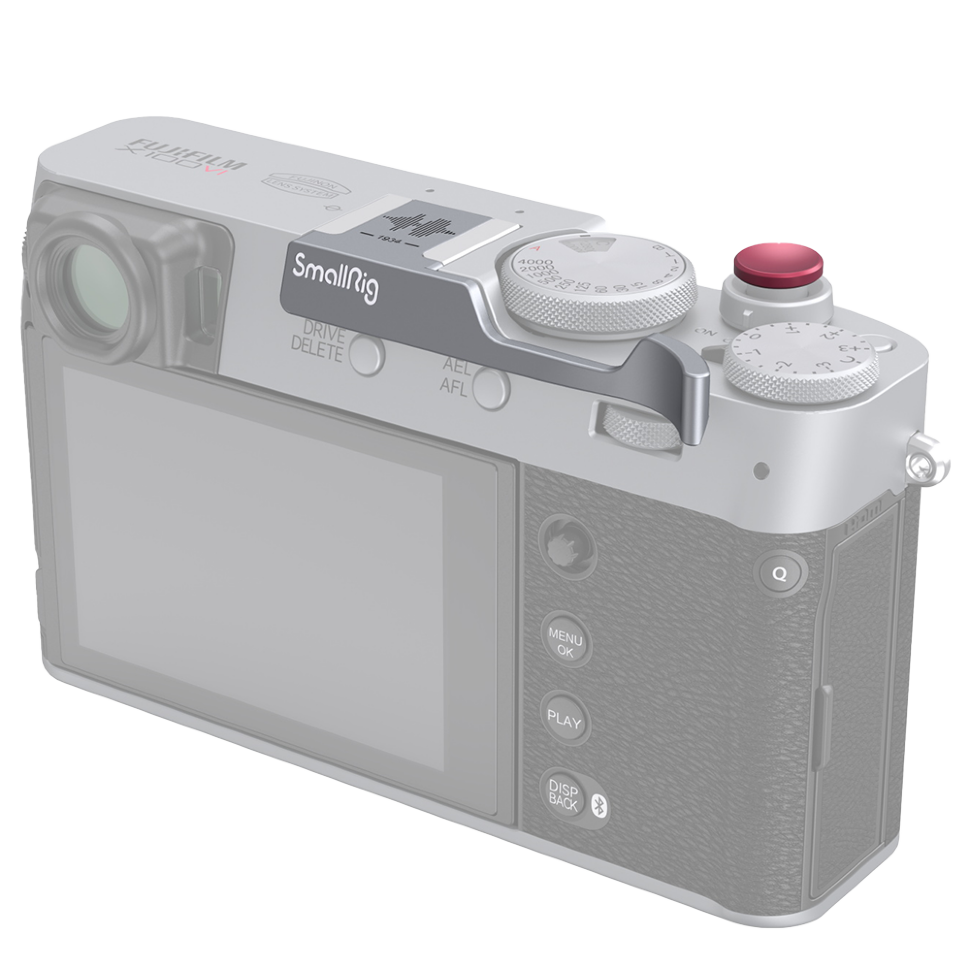 Упор для большого пальца SmallRig 4566 Thumb Grip для Fujifilm X100VI / X100V Серебро preOrder=29.08.2026