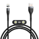 Кабель Baseus Zinc Magnetic USB - Micro USB+Lightning+Type-C 3А 1м Зеленый - Изображение 146436