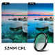 Светофильтр Apexel CPL 52 мм для смартфона - Изображение 284007