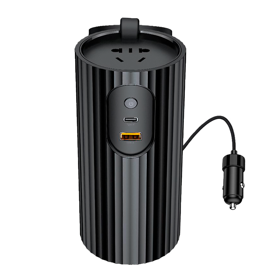 Автомобильный инвертор Rock Car Inverter 220 В Чёрный 