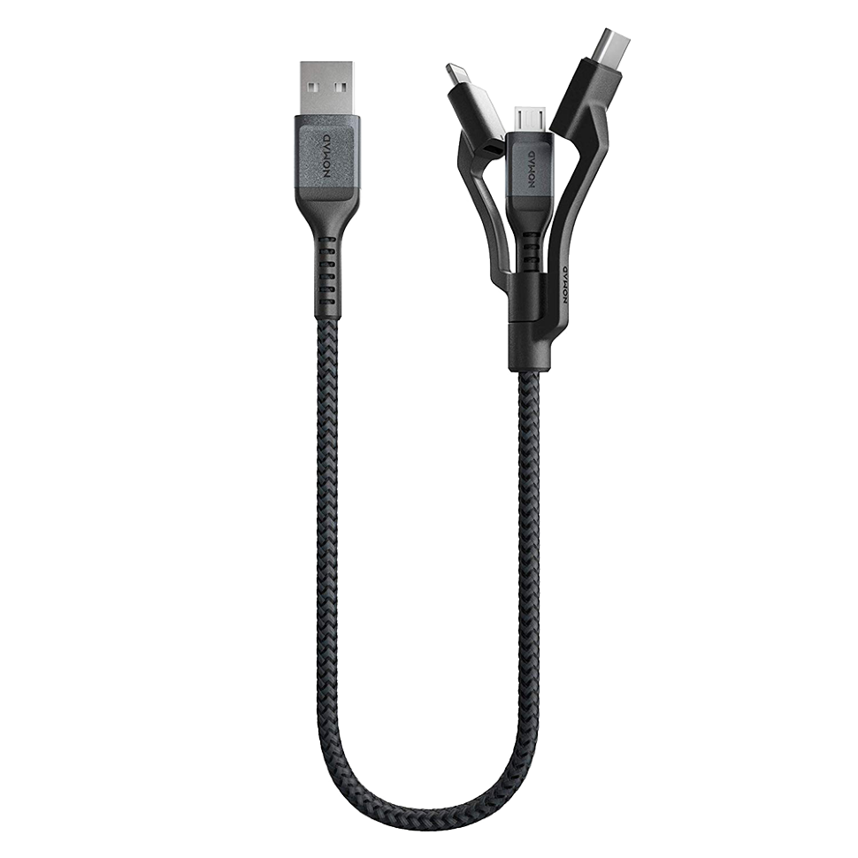 Кабель Nomad Universal 3 in 1 (Type-C/Micro USB/Lightning) 0.3м 