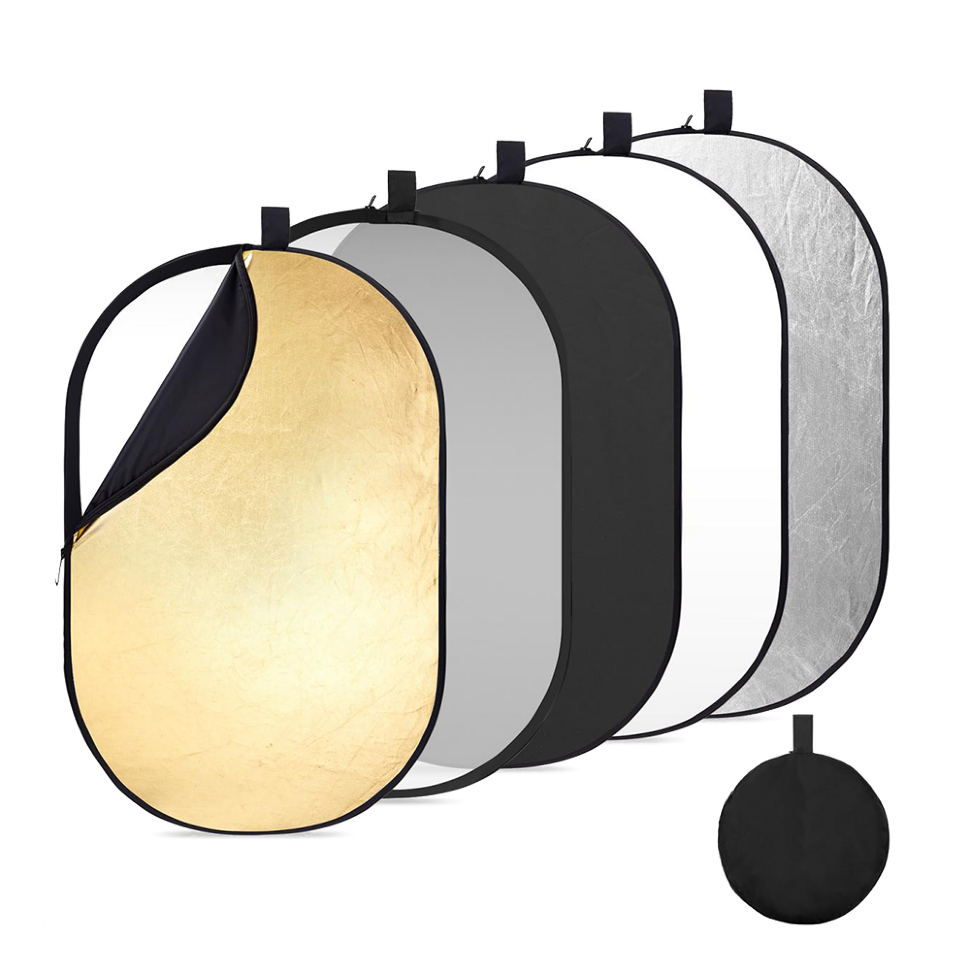 Комплект отражателей K&amp;F Concept 5-in-1 Oval Foldable Reflector 100x150см 