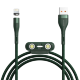 Кабель Baseus Zinc Magnetic USB - Micro USB+Lightning+Type-C 5А 1м Серый+Черный - Изображение 146461