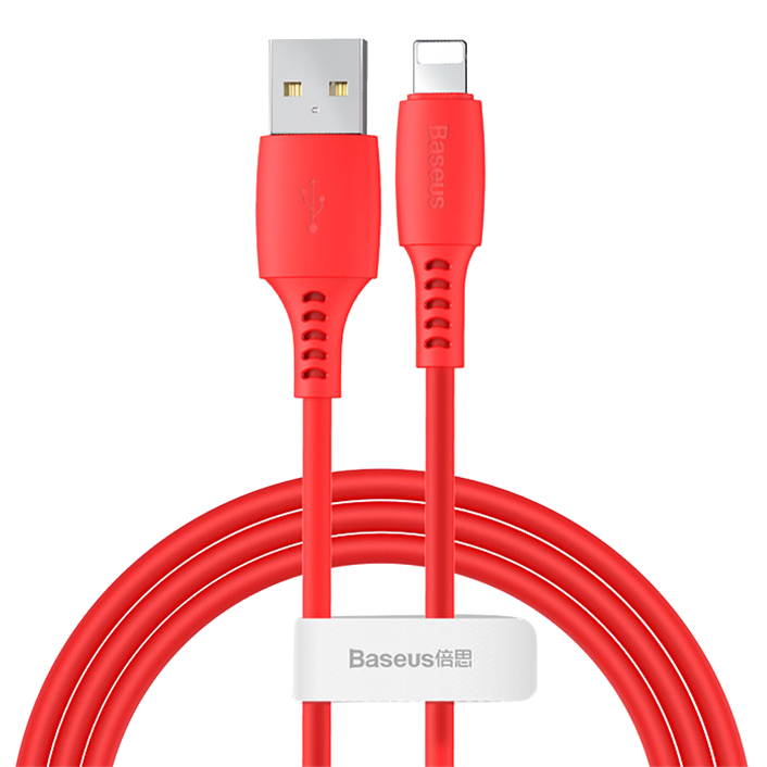 Кабель Baseus Colourful Cable USB - Lightning 2.4A 1.2м Красный 