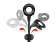Кабель-держатель Baseus Car Mount USB Cable Lightning to USB Красный - Изображение 70049