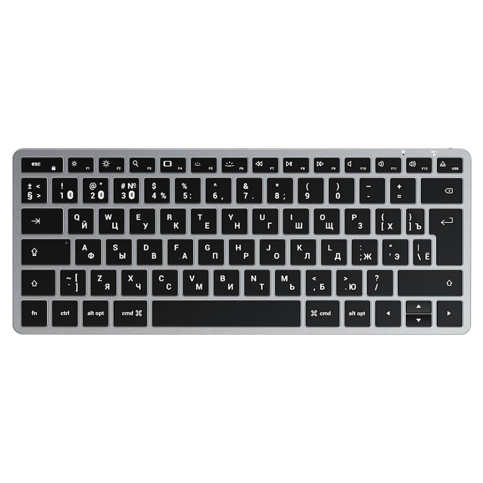 Клавиатура беспроводная Satechi Slim X1 (RU) Серая 