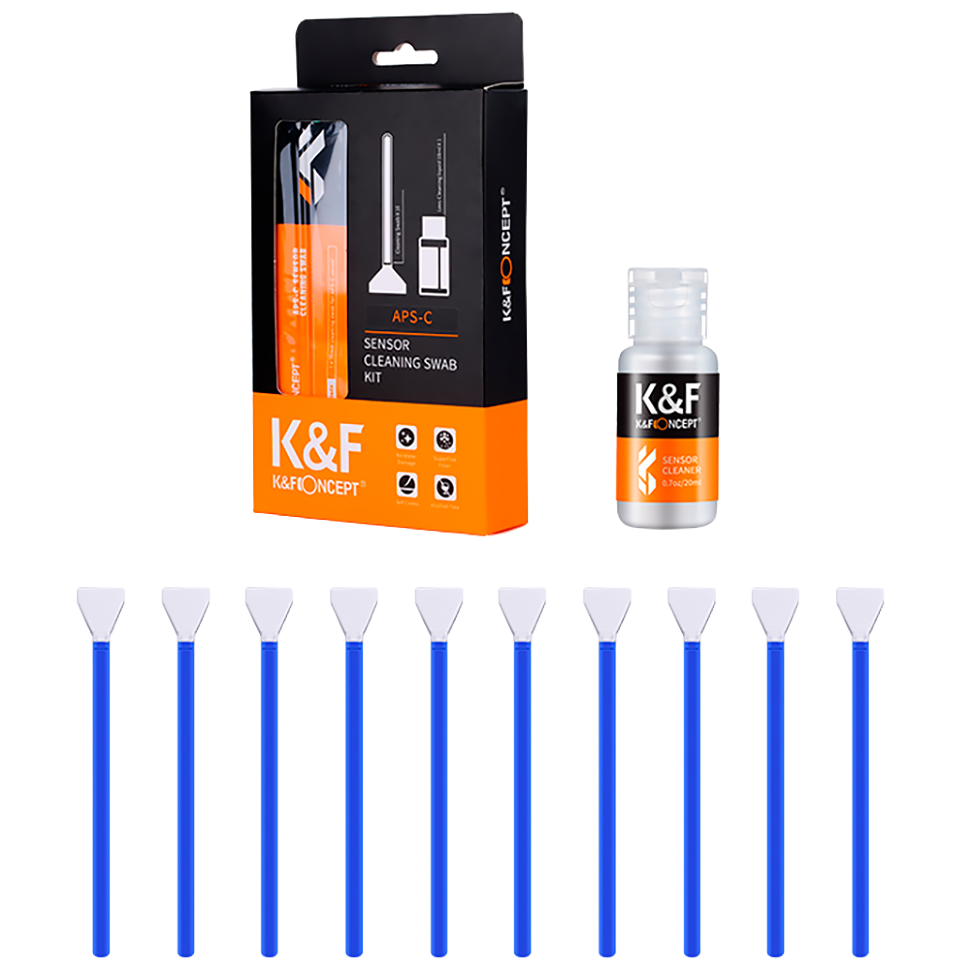Набор для ухода за матрицей K&amp;F Concept 16mm APS-C Sensor Cleaning Swab Kit preOrder=07.09.2026