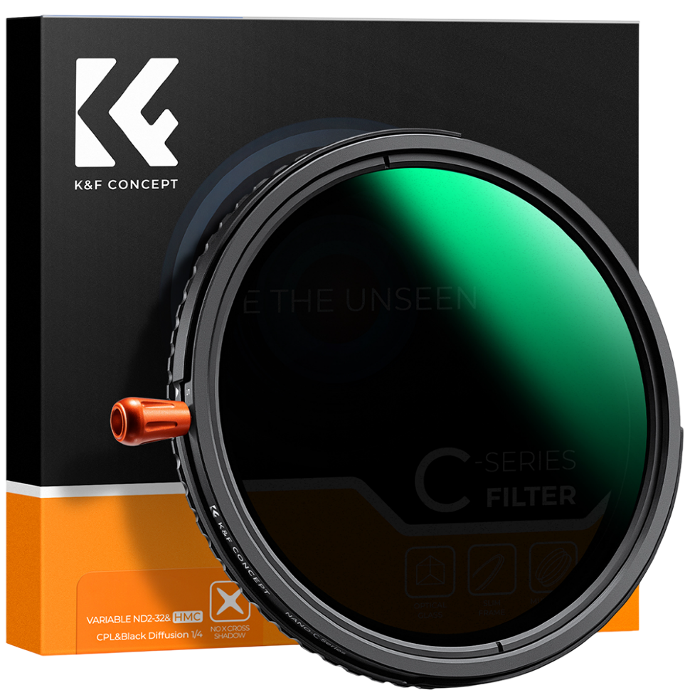 Светофильтр K&amp;F Concept C-series CPL/ND2-32/Black Diffusion 1/4 58мм preOrder=07.09.2026