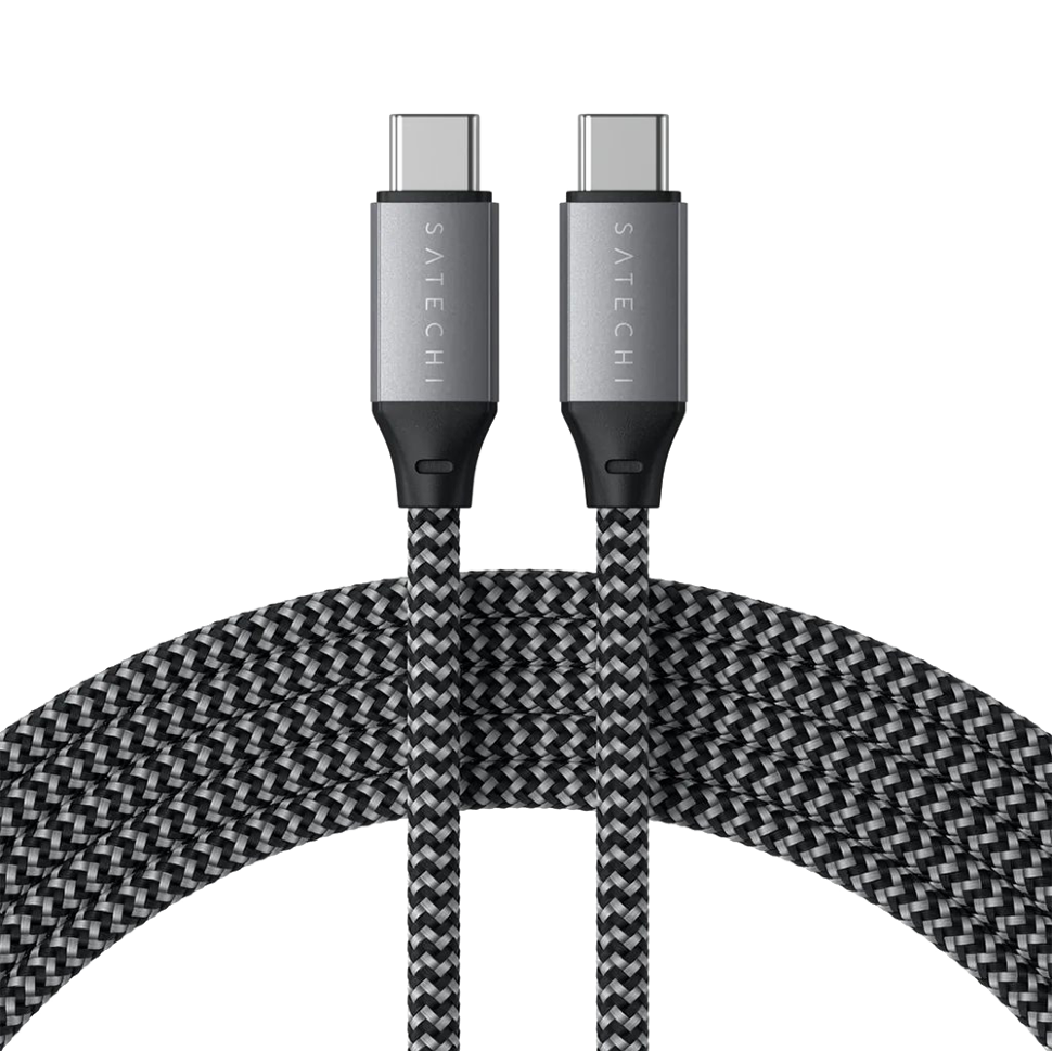 Кабель Satechi Type-C 100W 2м Серый 