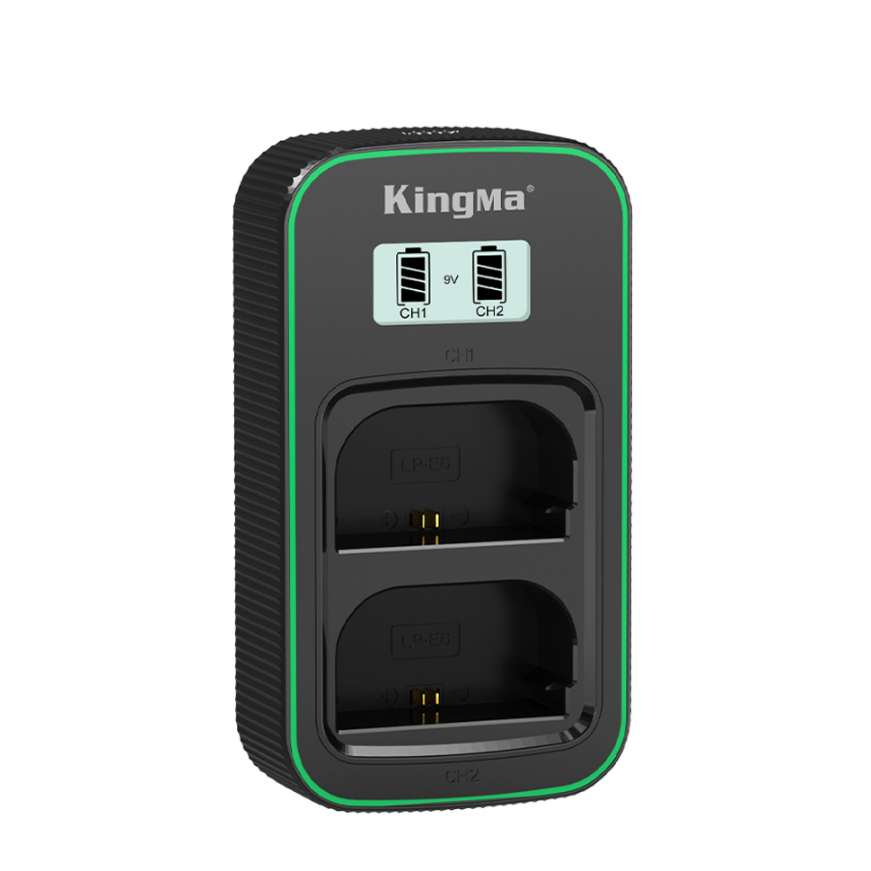 Зарядное устройство Kingma PD3.0 Dual Battery Charger для LP-E6/LP-E6N/LP-E6NH (Уцененный кат.Б) 