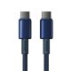 Кабель Baseus Tungsten Gold Type-C 100W 1м Синий - Изображение 244354