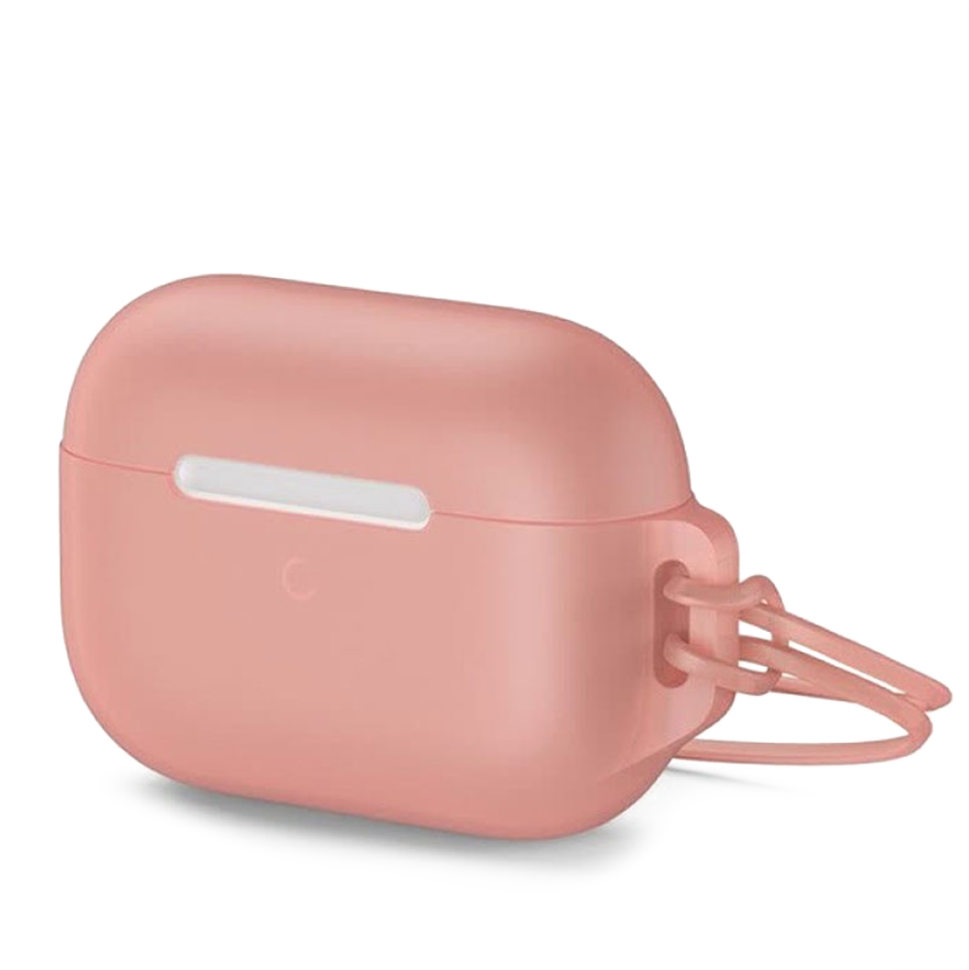 Чехол Baseus Let's Go Jelly Lanyard для AirPods Pro Оранжевый (с оранжевым ремешком) 