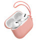 Чехол Baseus Let's Go Jelly Lanyard для AirPods Pro Оранжевый (с оранжевым ремешком) - Изображение 122629