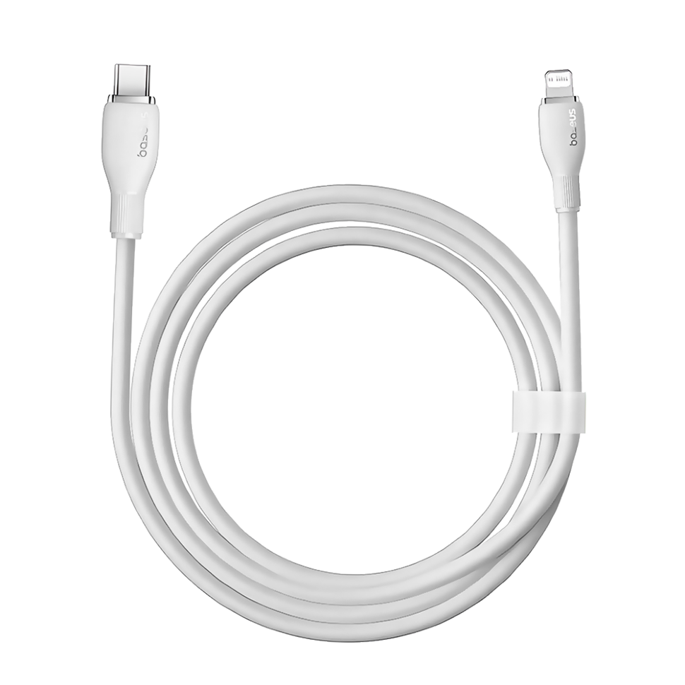 Кабель Baseus Pudding Type-C - Lightning 20W 2м Белый 