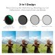 Светофильтр K&F Concept Nano-X CPL/ND2-32/Black Diffusion 1/4 46мм - Изображение 267744