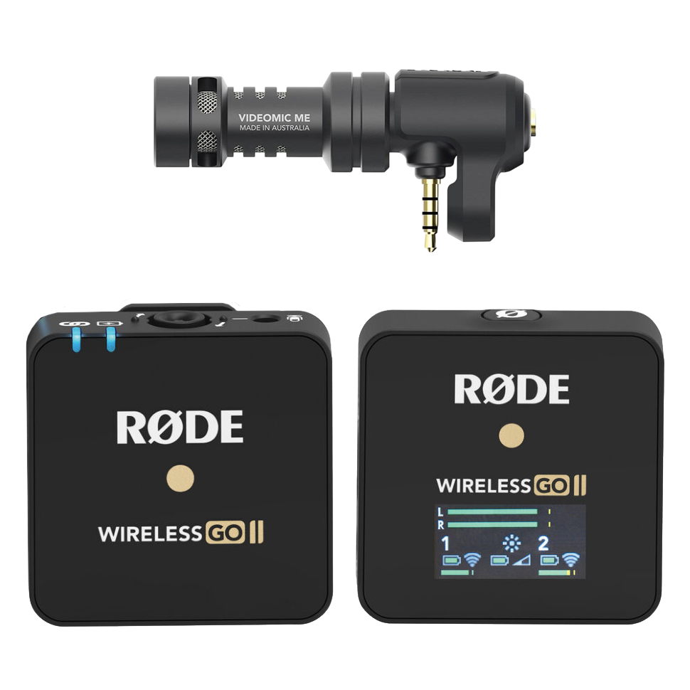 Комплект радиосистема RODE Wireless GO II Single + микрофон VideoMic ME 