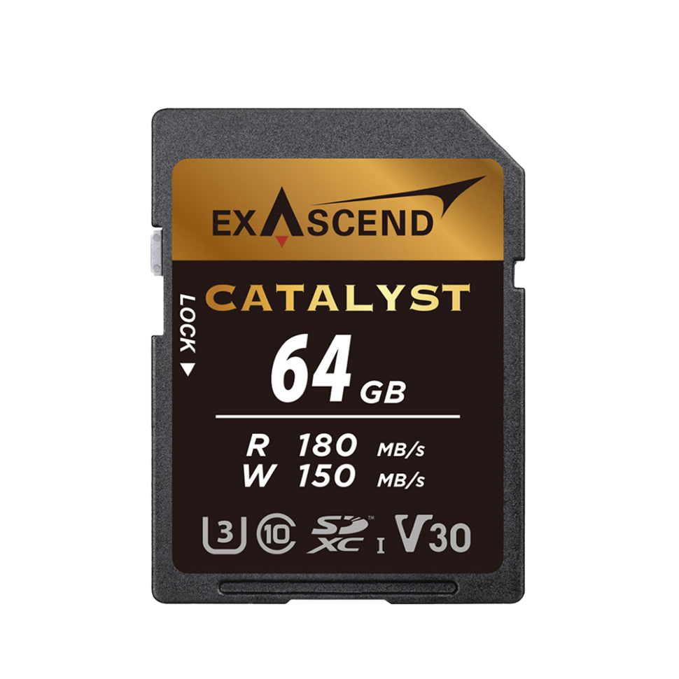 Карта памяти Exascend Catalyst UHS-I SD V30 64GB preOrder=15.08.2026