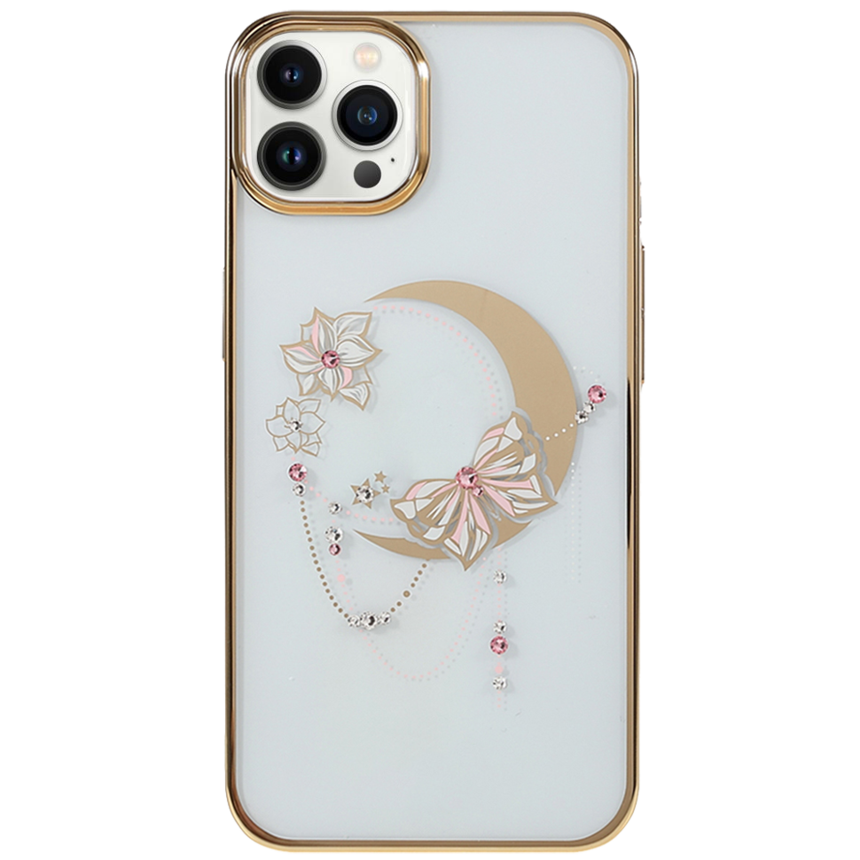 Чехол PQY Moon для iPhone 13 Pro Butterfly 