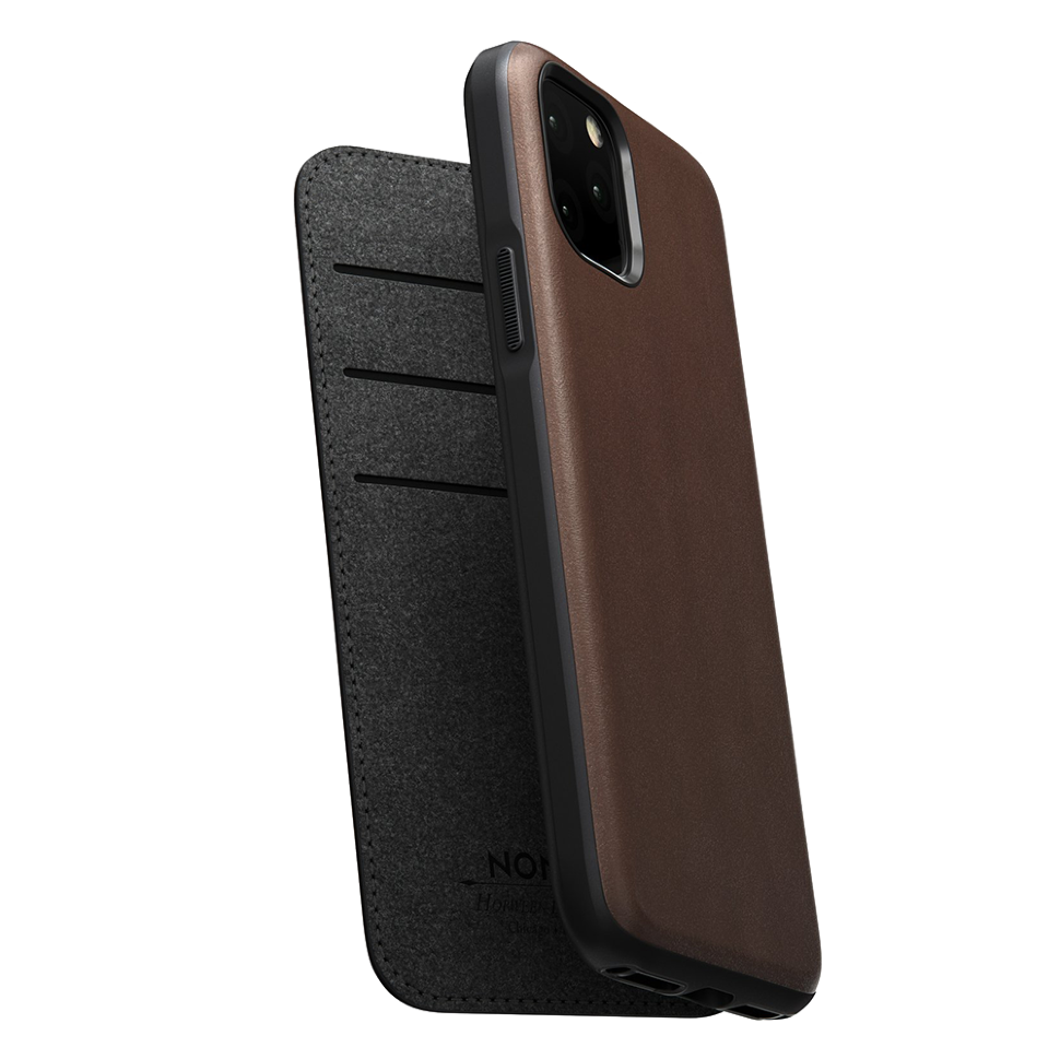Чехол-кошелек Nomad Rugged Folio для iPhone 11 Pro Max Коричневый 