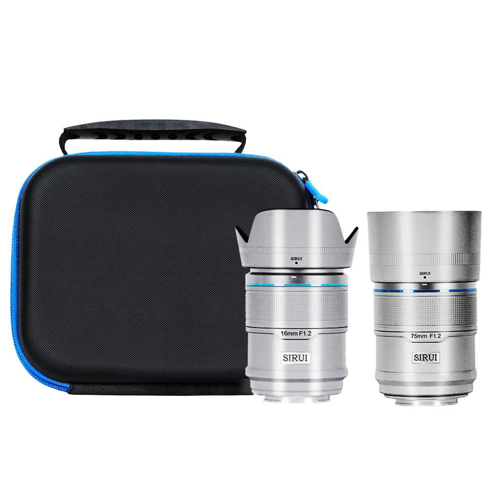 Комплект объективов Sirui Sniper 16/75mm F1.2 AF APS-C X-Mount Серебро 