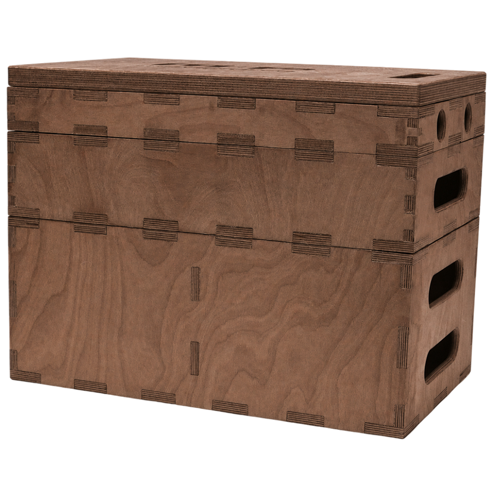 Комплект эплбоксов MovieForce Cordellwalker Applebox (Full, Half, Quarter, Pancake) Махагон 