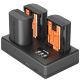 3 аккумулятора LP-E6NH + зарядное устройство SmallRig 6017 Triple Charger Kit - Изображение 299100