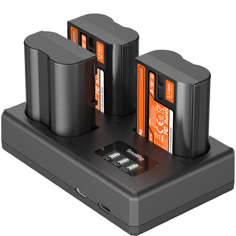 3 аккумулятора EN-EL15c + зарядное устройство SmallRig 6018 Triple Charger Kit preOrder=05.08.2026