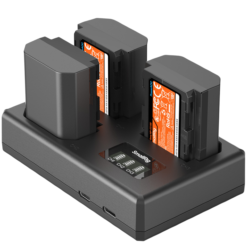 3 аккумулятора NP-FZ100 + зарядное устройство SmallRig 6016 Triple Charger Kit preOrder=31.08.2026