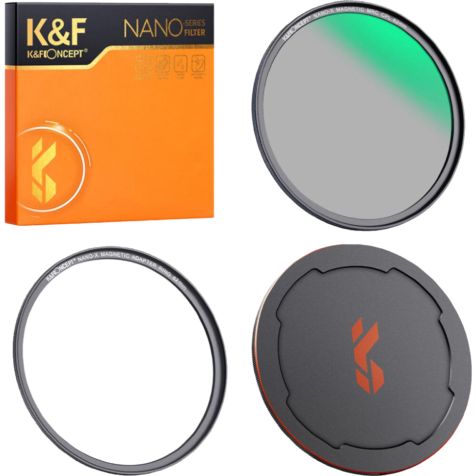 Светофильтр K&amp;F Concept Nano-X Magnetic CPL 72мм 