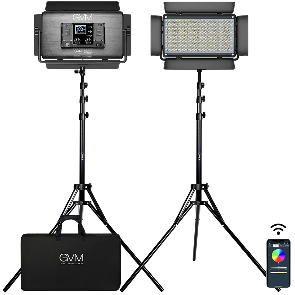 Комплект осветителей GVM 1500D (2шт) 