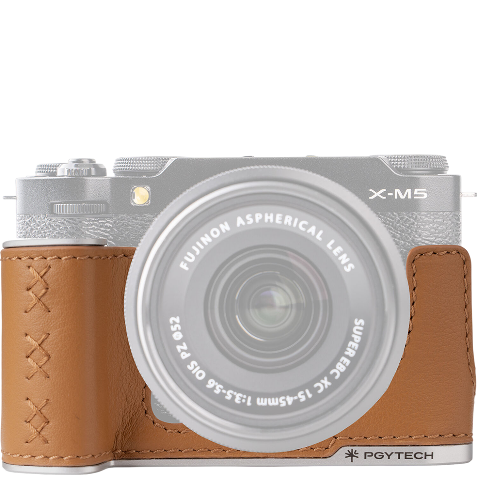Чехол PGYTECH Leather для Fujifilm X-M5 Коричневый 