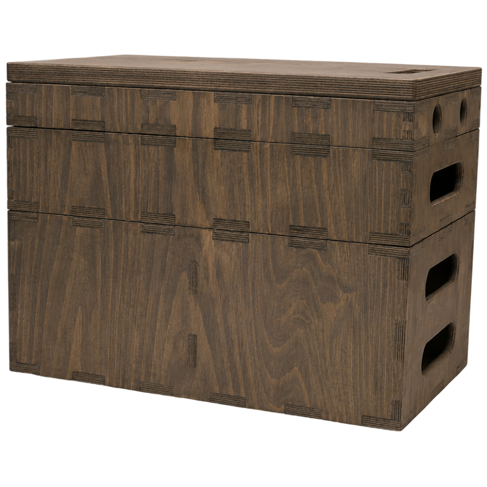 Комплект эплбоксов MovieForce Cordellwalker Applebox (Full, Half, Quarter, Pancake) Винтажное дерево 