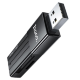 Картридер HOCO HB20 Mindful USB 2.0 SD/microSD Чёрный - Изображение 203107