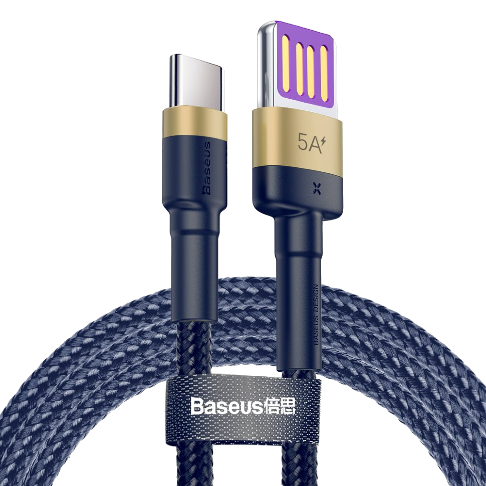 Кабель Baseus Cafule HW Type-C 40Вт 1м Синий 