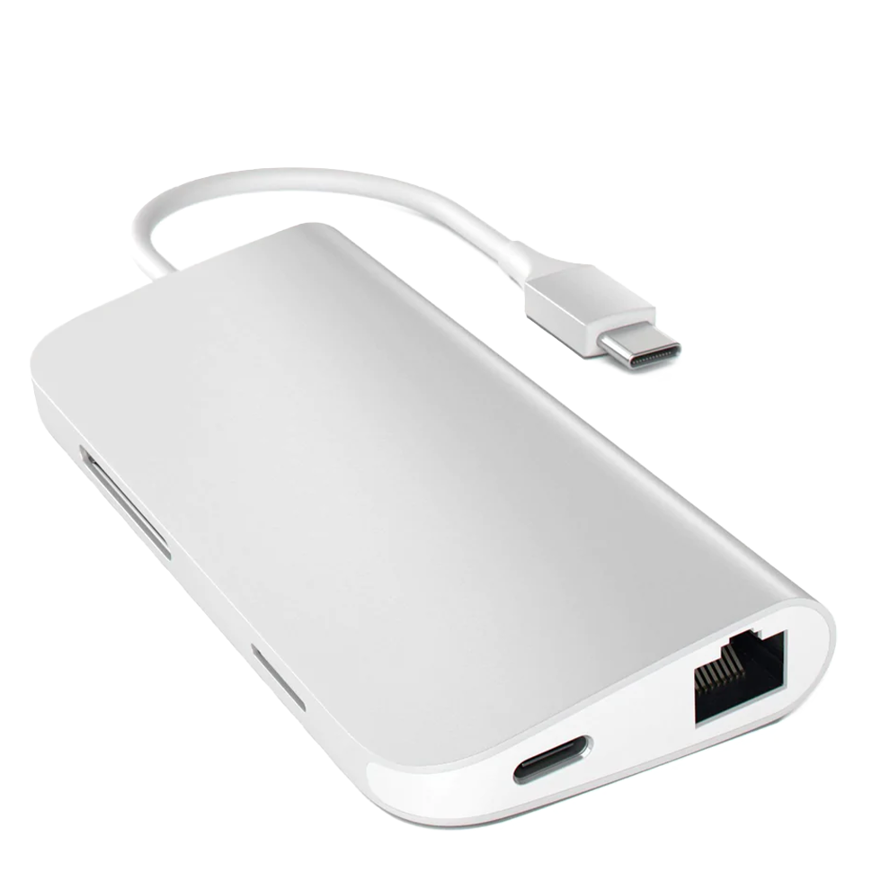 Хаб Satechi Type-C Multi-port Adapter 4K with Ethernet Серебро 