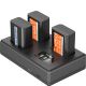 3 аккумулятора NP-FW50 + зарядное устройство SmallRig 6019 Triple Charger Kit - Изображение 298904