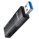 Картридер HOCO HB20 Mindful USB 3.0 SD/microSD Чёрный - Изображение 203113
