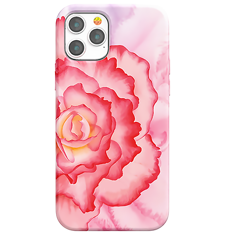 Чехол PQY Peony для iPhone 12 Pro Max Красный 