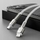 Кабель Baseus Cafule Metal Type-C - Lightning PD 20W 1м Белый - Изображение 176080