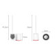 Ершик для унитаза YiJie Vertical Storage Toilet Brush Белый - Изображение 181000